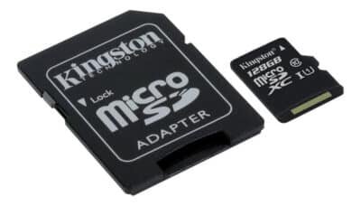 Tarjeta De Memoria Kingston Canvas Sdcs2/128gb + Sd Adapter