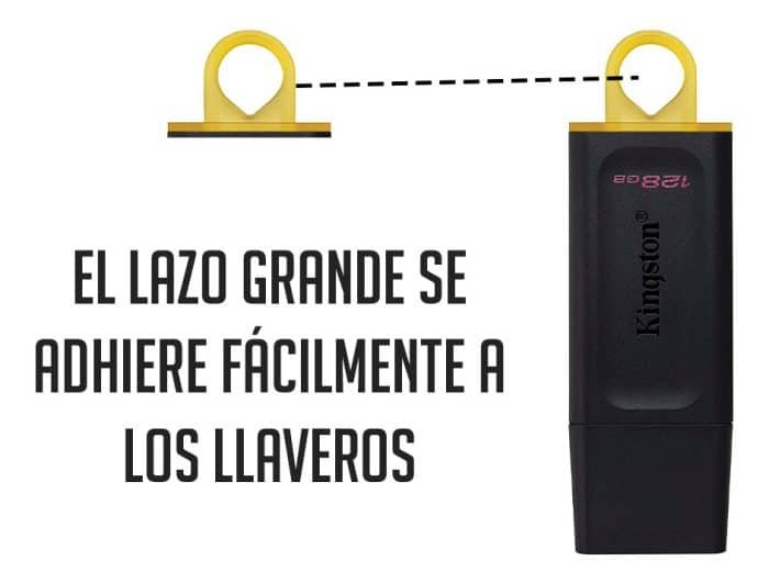 Pendrive Memoria Usb Kingston Technology Datatraveler Exodia 128 Gb 3.2 Gen 1 Factor De Forma Tapa Color Negro Amarillo Dtx/128gb - Image 7