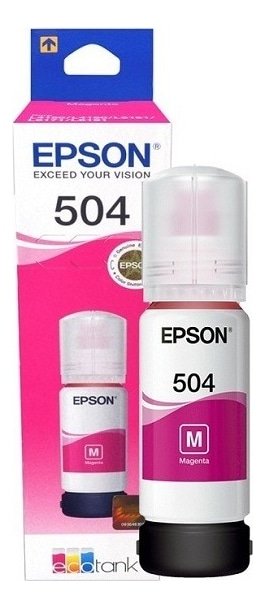 Tinta Epson 504 Magenta 70 Ml T504320 Botella Ink