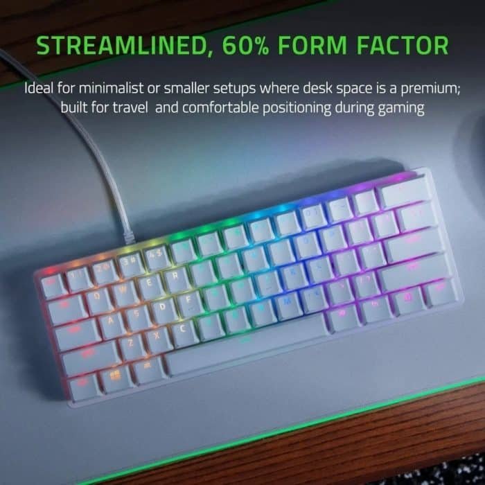 Teclado Gamer Razer Hunstman Mini 60% Razer Purple Inglés Us Color Mercury Con Luz Rgb - Image 6
