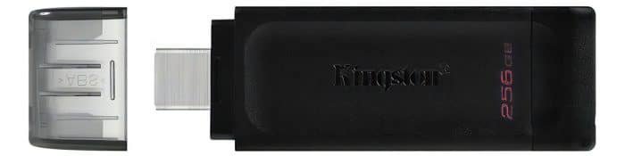 Memoria Usb 3.2 Kingston 256gb Gen 1 Data Traveler Dt70 Color Negro Liso - Image 4