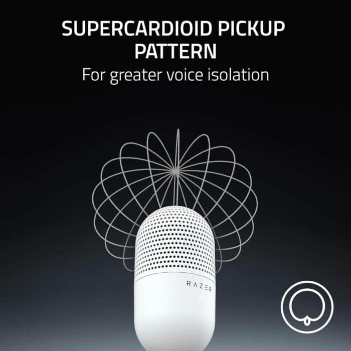 Micrófono Gamer Razer Seiren V3 Mini Ultra Compacto Usb Color Blanco - Image 7