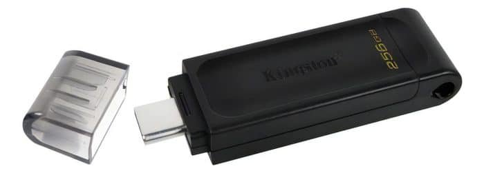 Memoria Usb 3.2 Kingston 256gb Gen 1 Data Traveler Dt70 Color Negro Liso - Image 2
