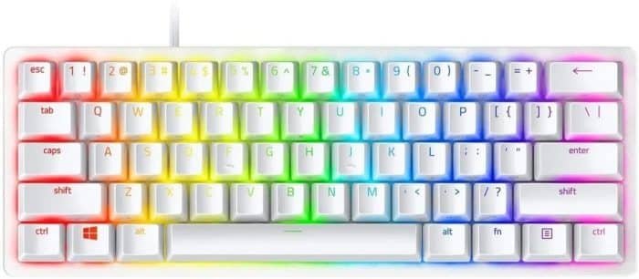 Teclado Gamer Razer Hunstman Mini 60% Razer Purple Inglés Us Color Mercury Con Luz Rgb - Image 2
