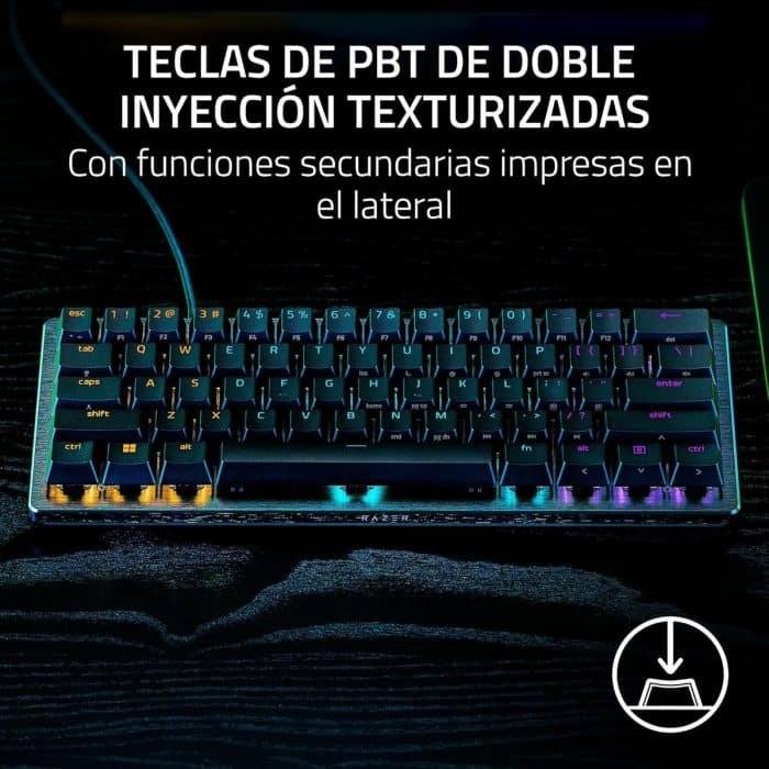 Razer Huntsman V3 Pro Mini Teclado Optico Analogico Rgb 60%c Teclado Negro Idioma Inglés Us - Image 6