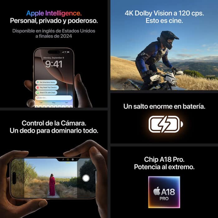 Apple iPhone 16 Pro Max (256 Gb) - Titanio Negro - Image 8