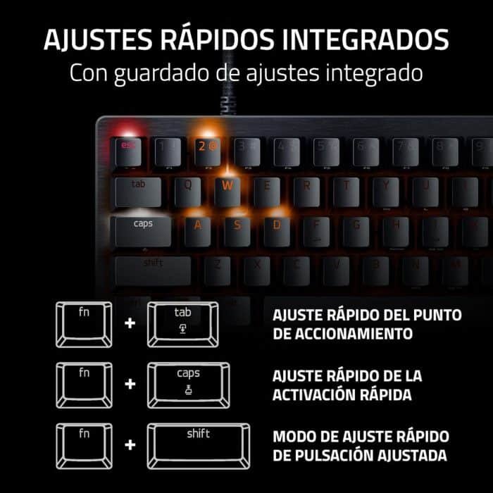 Razer Huntsman V3 Pro Mini Teclado Optico Analogico Rgb 60%c Teclado Negro Idioma Inglés Us - Image 5