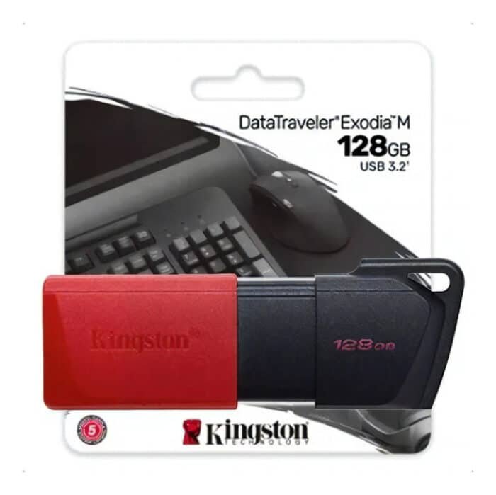 Pendrive Unidad Flash Kingston Datatraveler Exodia M De 128 Gb Dtxm 3.2 Color Rojo - Image 7