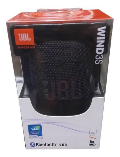 Bocina Jbl Wind Jblwind 3s Portátil Con Bluetooth Waterproof Negra Sin Radio