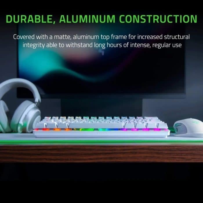 Teclado Gamer Razer Hunstman Mini 60% Razer Purple Inglés Us Color Mercury Con Luz Rgb - Image 4
