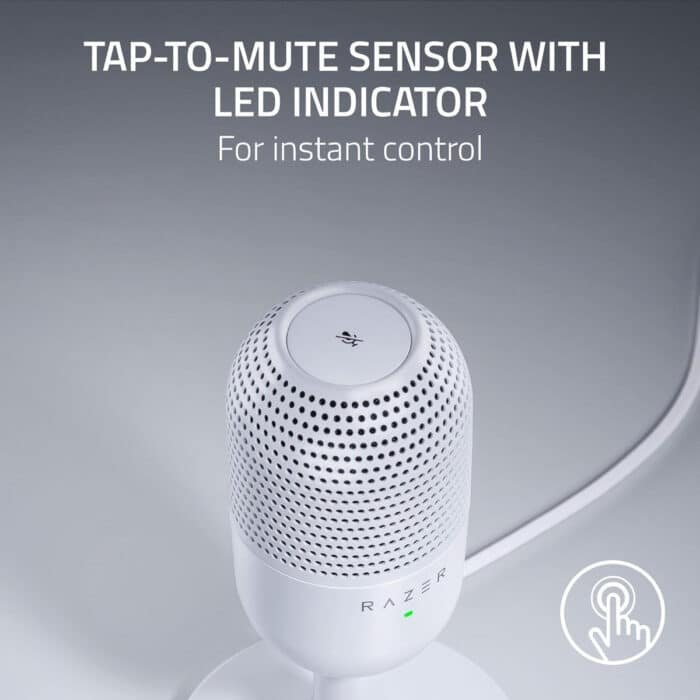 Micrófono Gamer Razer Seiren V3 Mini Ultra Compacto Usb Color Blanco - Image 4