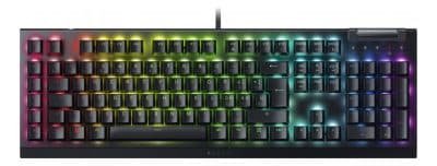 Teclado Gamer Razer Black Widow V4 X Razer Yellow Español Teclado Negro Idioma Español