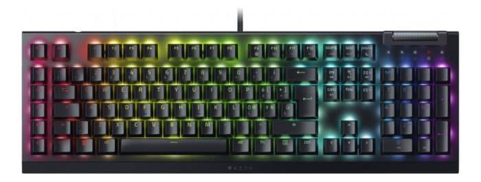 Teclado Gamer Razer Black Widow V4 X Razer Yellow Español Teclado Negro Idioma Español