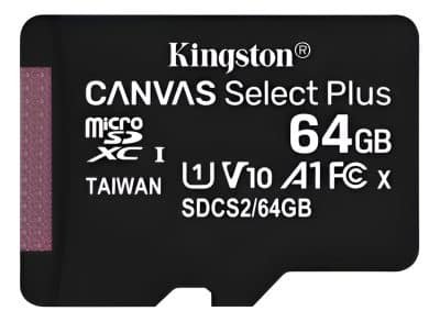 Tarjeta De Memoria Kingston Sdcs2/64gb + Sd Adapter