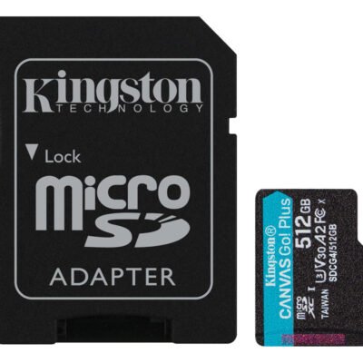 Tarjeta De Memoria Kingston Sdcg4/512gb Canvas Go! Plus Con Adaptador Sd 512gb