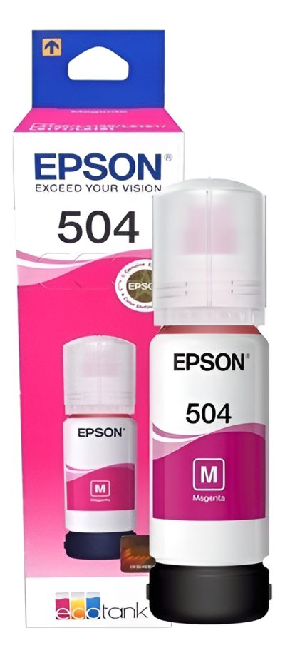 Tinta Epson 504 Magenta 70 Ml T504320 Botella Ink