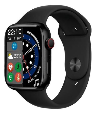 Reloj Inteligente Blulory Glifo 9 2024 () Con Carcasa Negra Y Correa Negra