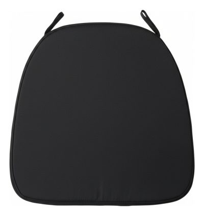 2 Almohadones Negros Para Silla Tipo Tiffany Con Listones