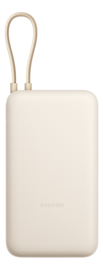 Power Bank Xiaomi 33w 20000mah Batería Portátil Con Cable Color Blanco