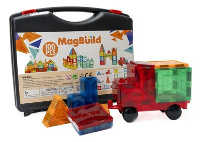 Juego De Construcción Magnético Magbuild 100 Piezas