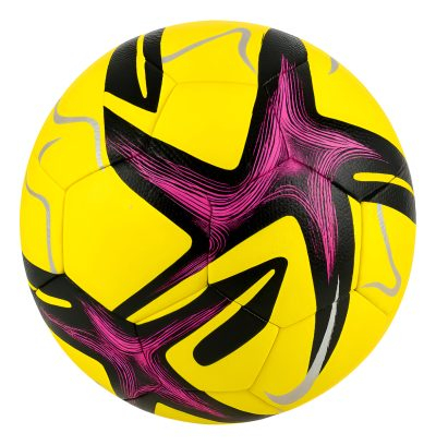 Pelota Fútbol N°5 Amarilla Pvc Resistente Entrenamiento Pro
