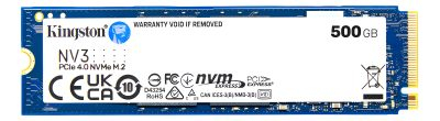 Disco Sólido Ssd 500 Gb Kingston Nv3 Nvme Pcie 4.0 Color Azul
