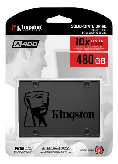 Disco Sólido Ssd Kingston A400 480gb Sata 2.5 500mb/s