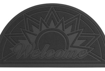 Alfombra Welcome Semicírculo 74x40cm Caucho Antideslizante