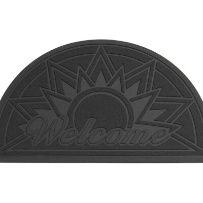 Alfombra Welcome Semicírculo 74x40cm Caucho Antideslizante