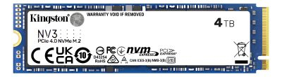 Disco Solido Ssd M.2 4tb Kingston Nvme Pcie 4.0 Nv3 Color Azul