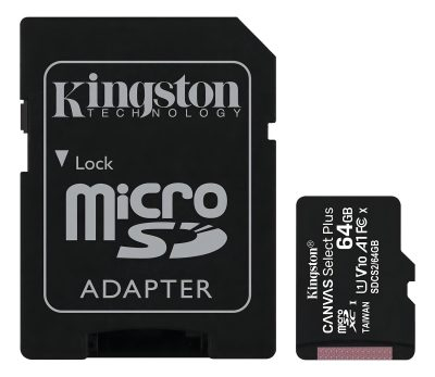 Tarjeta De Memoria Kingston Sdcs2/64gb + Sd Adapter