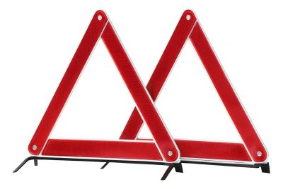 Baliza Triangulo Auto Homologada Reflectiva X2 Unidades