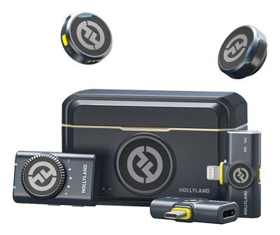 Micrófono Inalámbrico Solapa Hollyland Lark M2 Para Combo Color Negro