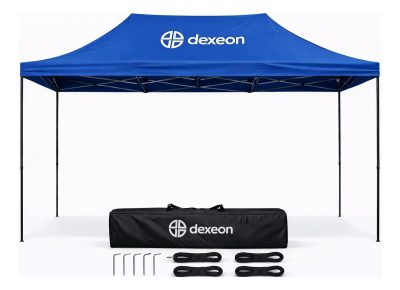 Gazebo Dexeon 3x4.5 Carpa Plegable Reforzada Jardín Camping