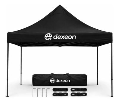 Gazebo Dexeon 3x3m Carpa Plegable Reforzada Jardín Y Camping
