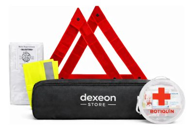 Kit Seguridad Auto 5 En 1 Chaleco Baliza Sin Matafuego