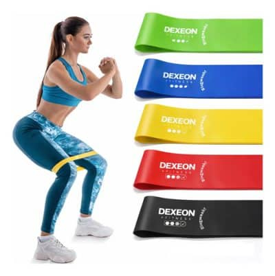 Set 5 Bandas De Resistencia Elasticas Ligas Para Ejercicio