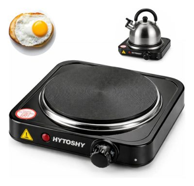 Anafe Electrico De 1 Hornalla Portátil Cocina 1000w Negro