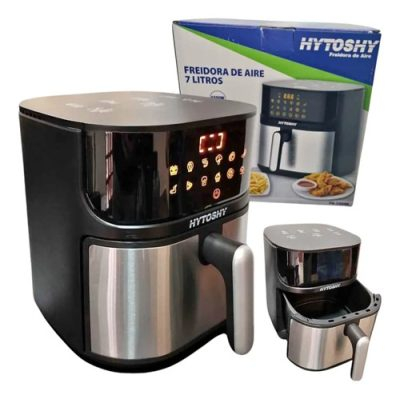Freidora De Aire Hytoshy 7 Litros Pantalla Táctil Negro Sin Aceite