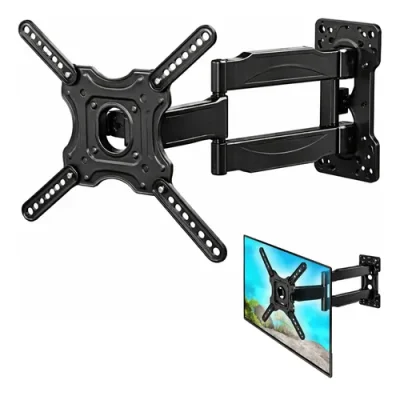 Soporte Tv Led Smart Brazo Articulado Movil 32 A 60 Fuerte Negro