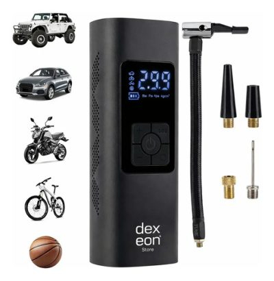 Compresor De Aire Portatil Inflador Recargable Dexeon Auto