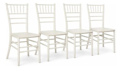 Sillas Tiffany Plastica Reforzada Apilable Eventos Pack 4