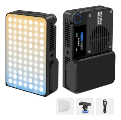 Luz Led Profesional Amaran Ace 25x Portátil Con App Negro
