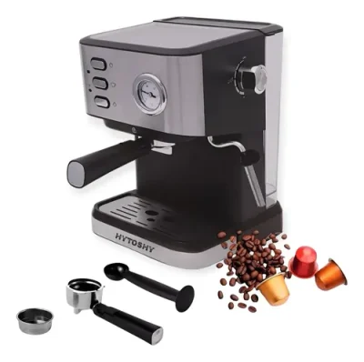 Cafetera Express Espumador Capuccino 2 En 1 Pantalla Hytoshy