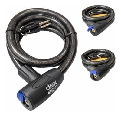 Candado Linga Acero Inoxidable 1.1mts 8mm Moto Bici Dexeon