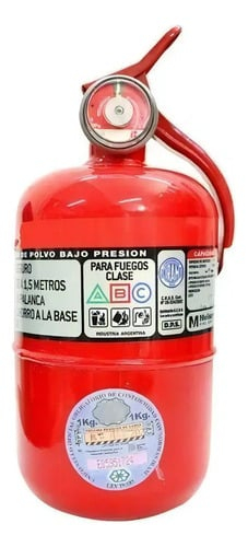 Matafuego Tradicional Dinamic 1 Kg Abc Reglamentario