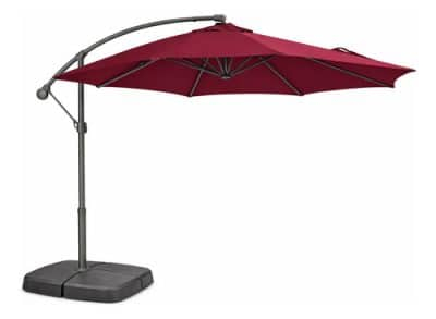 Sombrilla Lateral 3m Plegable Reforzada Jardín Camping