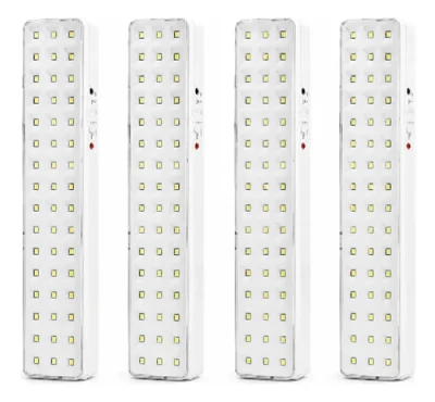 Pack 4 Luz De Emergencia 60 Leds Bateria Recargable 220v