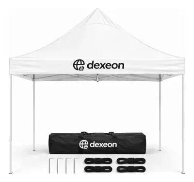 Gazebo 3x3m Plegable Carpa Dexeon Reforzada Jardín Camping