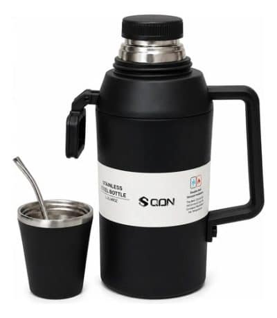 Termo 1.4l Y Mate Térmico Doble Pared 300ml Acero Inoxidable